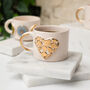 Handmade Golden Heart Ceramic Mug With 24ct Gold Accent, thumbnail 1 of 3