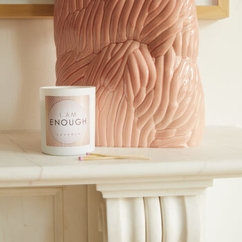 Love Lights Scented Affirmation Candle I Am Enough, 2 of 4