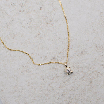 9ct Gold Personalised Initial And Birthstone Necklace, 2 of 6