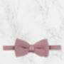 Wedding Handmade Polyester Knitted Tie In Dusty Pink, thumbnail 6 of 8