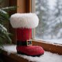 Christmas Santa Boot Wine Bottle Holder, thumbnail 1 of 5