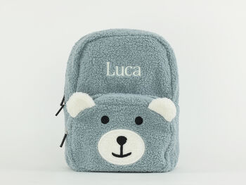 Personalised Fluffy Teddy Kids Backpack, 9 of 12