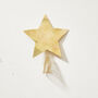 Fair Trade Brass Star Christmas Tree Topper Decoration, thumbnail 1 of 6