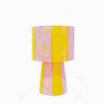 Handmade Pink String Lamp, 2 of 5
