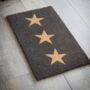 Three Star Charcoal Doormat Various Sizes, thumbnail 2 of 3