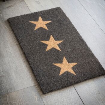 Three Star Charcoal Doormat Various Sizes, 2 of 3