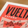 Grand Tours Cycling Art, Vuelta Poster, Gift For Cyclist, thumbnail 3 of 10