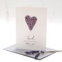 2nd Cotton Heart Personalised Anniversary Card, thumbnail 5 of 5