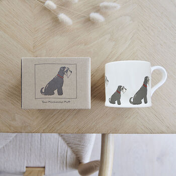 Grey Schnauzer Mug Dog Lover Gift For Her Or Him, 3 of 12