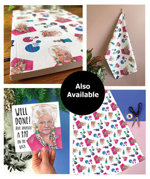 Pat Butcher Tea Towel, East Enders Gift, Funny Retro Cotton Dish Towel, 8 of 8