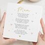 Mothers Day Personalised Poem Card For Mum, thumbnail 1 of 7