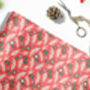 Premium Matisse Inspired Red Christmas Wrapping Paper Botanical, thumbnail 3 of 3