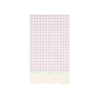 Pastel Gingham Party Napkins X 24, 5 of 5