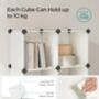 Cube Storage Unit Modular Plastic Organiser Rack Shelving Unit, thumbnail 3 of 6