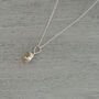Citrine Teardrop Necklace, thumbnail 4 of 5
