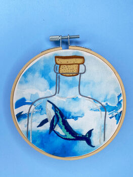 Whale In A Bottle Embroidery Kit, 2 of 7