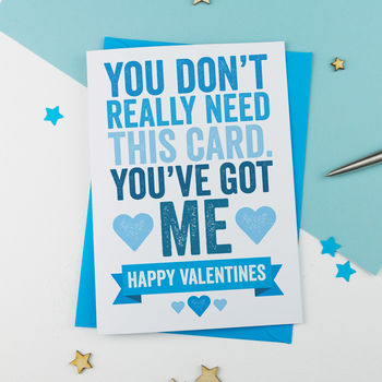 Bold Personalised Valentines Card, 3 of 3