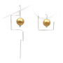 Minimal Asymmetric Earrings | Maxi Labyrinth Ball, thumbnail 3 of 4