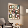Cosy Vibes Only Print | Autumn Typography Poster, thumbnail 1 of 6