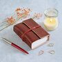 Handmade Embossed Leather Journals, thumbnail 4 of 8