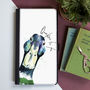 Inky Mallard Wallet Phone Case With Optional Message, thumbnail 1 of 7