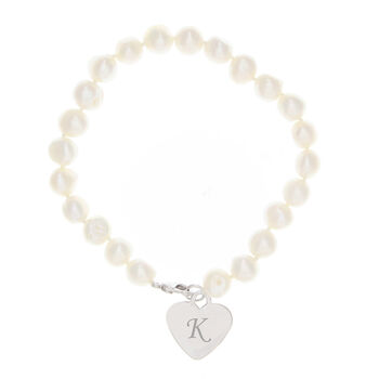 Personalised Pearl Initial Bracelet, 2 of 3