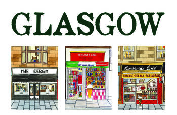 Glasgow Cafes Tea Towel, 5 of 7