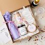 Bride To Be Luxury Gift Hamper With Prosecco And Personalised Candle, thumbnail 1 of 4
