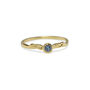 Blue Sapphire Dainty Gold Ring, thumbnail 4 of 6
