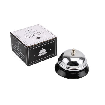 Novelty Silver Traditional Butlers Bell With Gift Box, 3 of 4