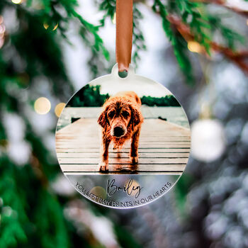 Personalised Christmas Dog Memorial Gift Decoration, 7 of 7