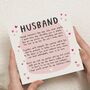 Romantic Personalised Valentines Day Card For Husband, thumbnail 1 of 7