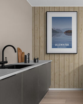 Ullswater The Lake District Landscape Art Print, 3 of 4