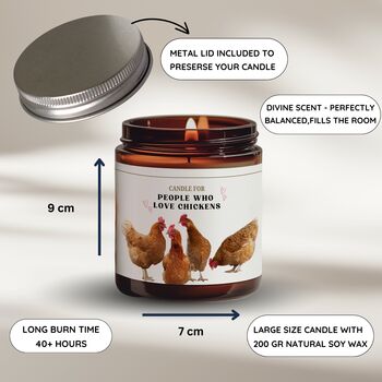 Chicken Gifts Funny Candle For People Who Love Chickens, 4 of 8