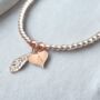 Sterling Silver Personalised Hand Stamped Initial Bracelet, thumbnail 2 of 8