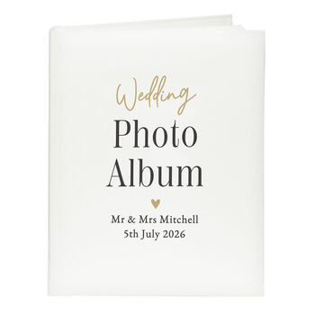 Personalised Traditional Wedding Photo Album For Couple, 4 of 5