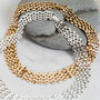 Silver Plated Chain Statement Necklace, thumbnail 8 of 10