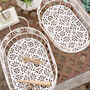 Duras Set Of Two Vintage Cream Baskets, thumbnail 5 of 5