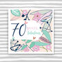 70th Birthday Card For Her Or For Him, thumbnail 1 of 2