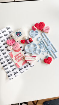 Valentine's Lots Of Love Biscuit Baking And Decorating Kit, 9 of 12