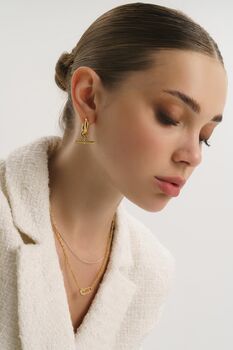 14k Gold Or Silver Herringbone Snack Chain Necklace, 3 of 10