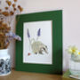 Badger And Muscari Giclee Fine Art Print, thumbnail 4 of 9