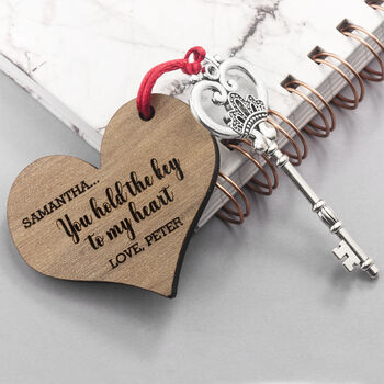 Personalised You Hold The Key To My Heart Keepsake, 5 of 6