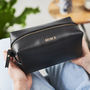 Personalised Leather Wash Bag For Women, thumbnail 2 of 6