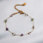Non Tarnish Gemstone Nugget Bead Chain Bracelet, thumbnail 10 of 10