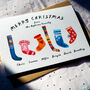 Personalised Christmas Stockings Card, thumbnail 2 of 6