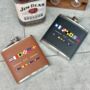 Personalised Nautical Alphabet Sailing Hip Flask, thumbnail 1 of 3