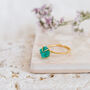 Gold Plated Adjustable Druzy Single Stone Ring, thumbnail 5 of 11