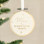 Remembrance Velvet Hoop Christmas Tree Decoration, thumbnail 1 of 3