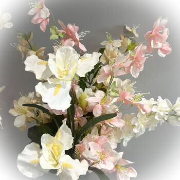 Faux Bouquet Jasmine And Stock Mix, 2 of 3